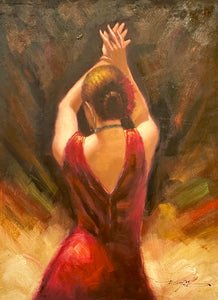 Dancer in Red by Zhang Xiao Jing