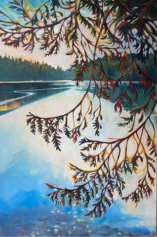 Cedars Over Killarney Lake by Danielle Adams