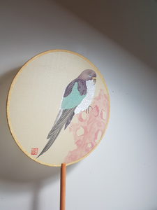 Parakeet Fan by Bella Xue