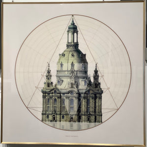Dresden Frauenkirche Crystal Ceramic Print