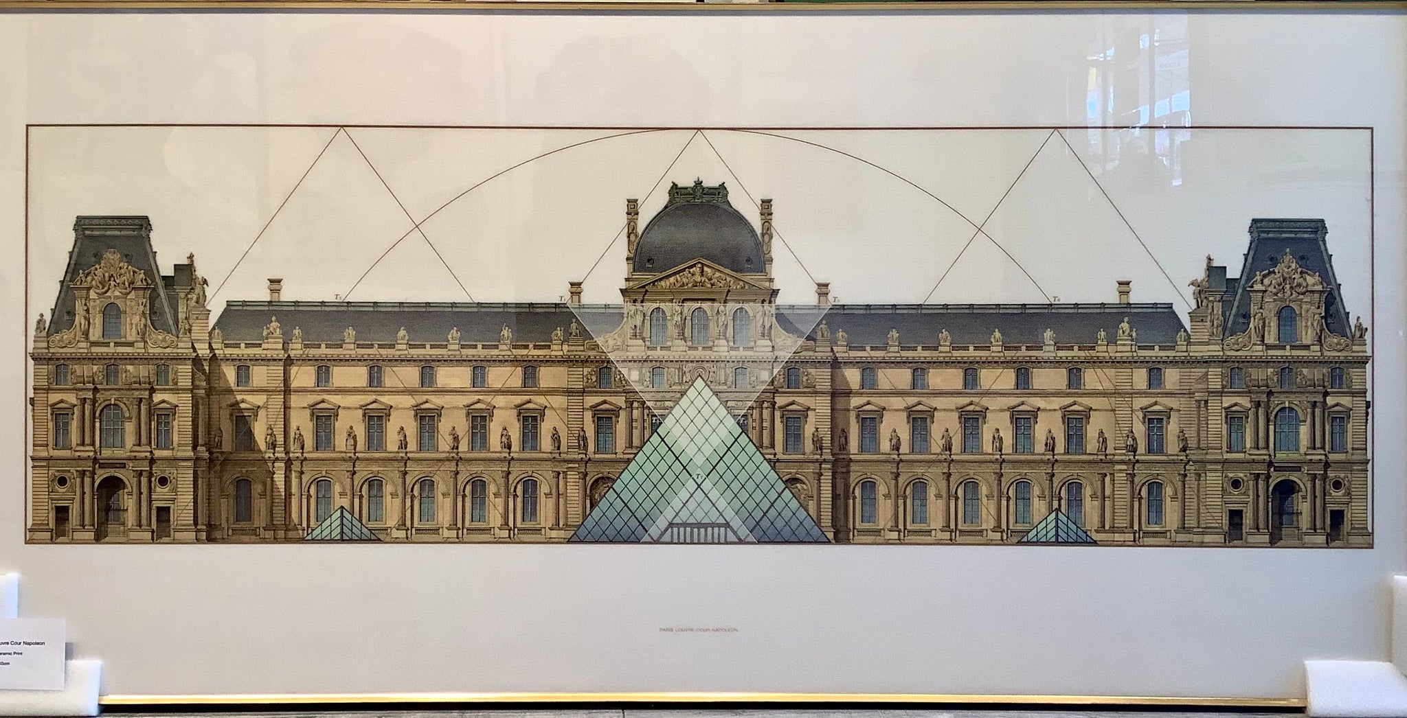 Paris Louvre Cour Napoleon Crystal Ceramic Print