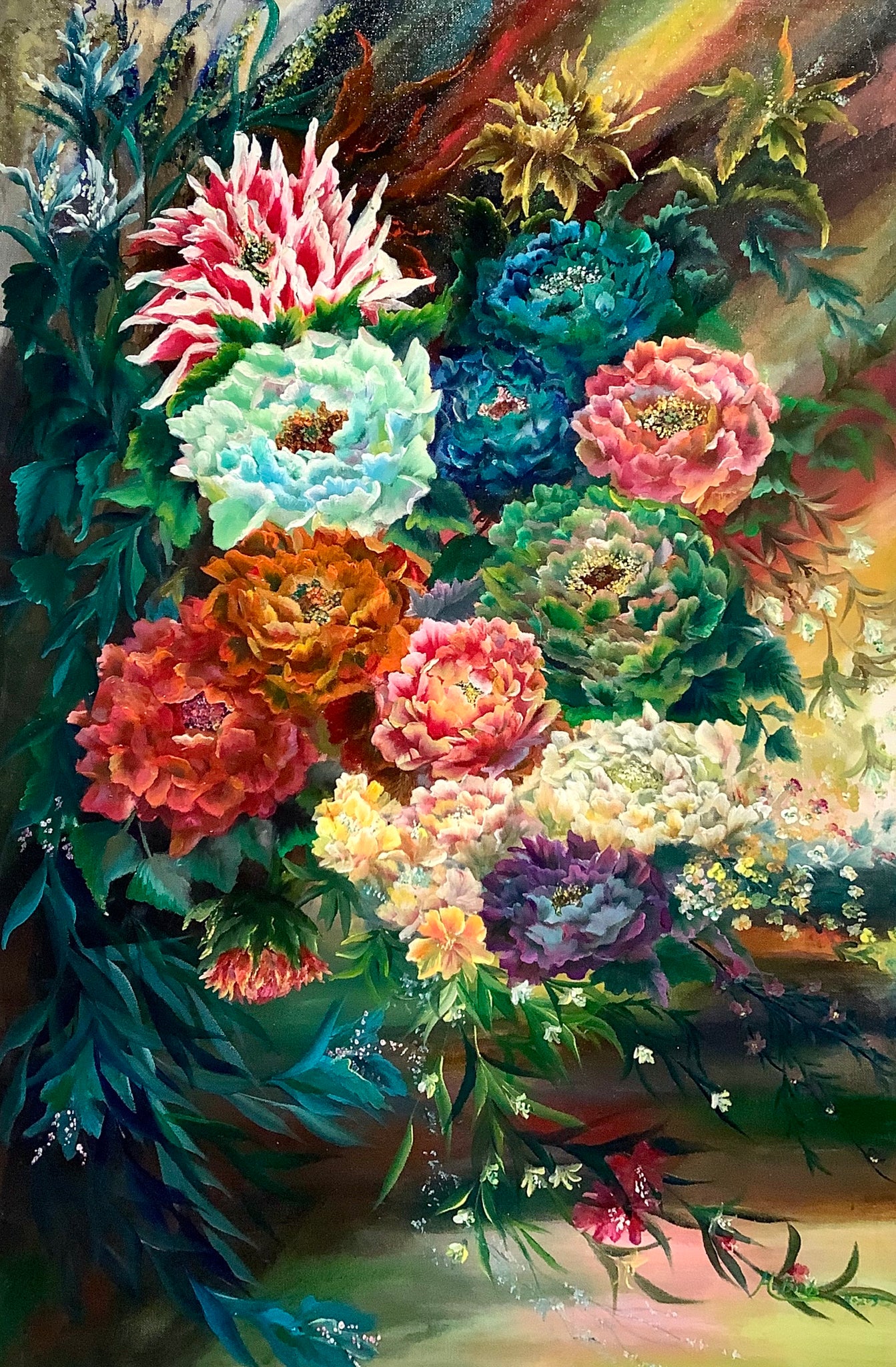 Peony Bouquet by Huang Bin Bin (Beryl Huang)