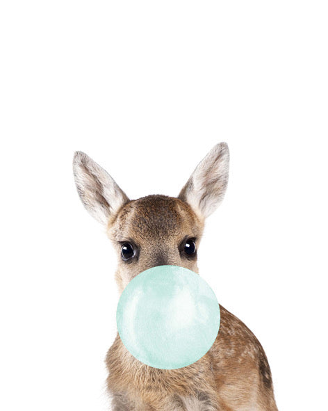 Kangaroo Bubblegum Crystal Ceramic Print