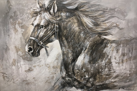 Textured Horse Painting