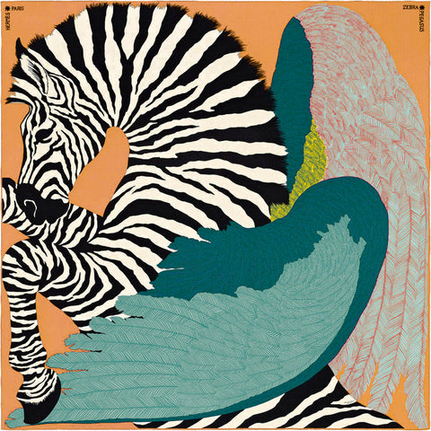 Zebra with Wings Crystal Ceramic Print